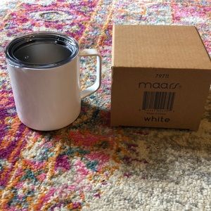 New in box | Maars 14 oz steel mug in white
